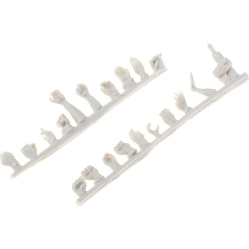 MagiDeal 1/35 military sand armor building soldier hands 20 pieces