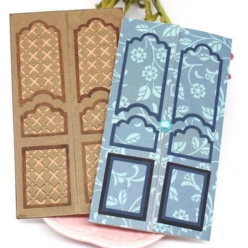 YPP CRAFT Vintage Doors Mixed Media Metal Cutting Dies Stencils for DIY Scrapbooking Decorative Embossing DIY Paper Cards