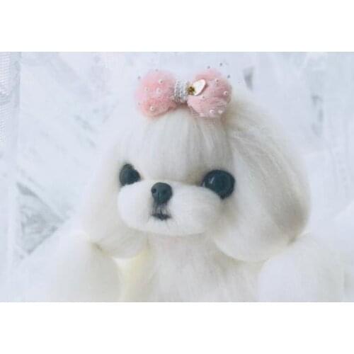 2019 Pet Cats Grooming Accessories Clips Dogs Handmade pet tiara dog head flower Teddy Yorkshire Schnauzer bow