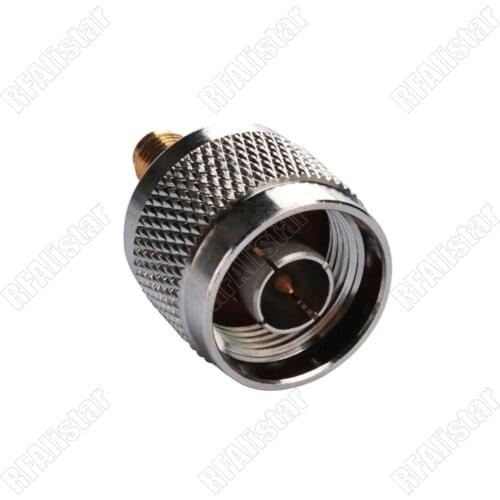 30 Pieces N Type Male Plug to SMA Female Jack RF Coaxial Adapter Coaxial Straight Connector Brass