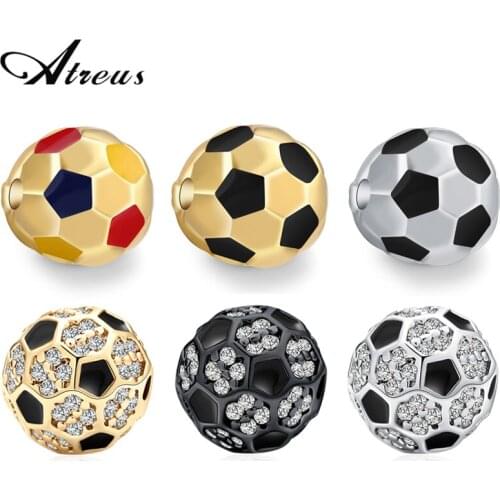 5pcs 3pcs 6-8mm Football Shape Round Beads Copper Micro Pave Cubic Zircon Beads For Jewelry DIY Beaded Bracelet Necklace Making