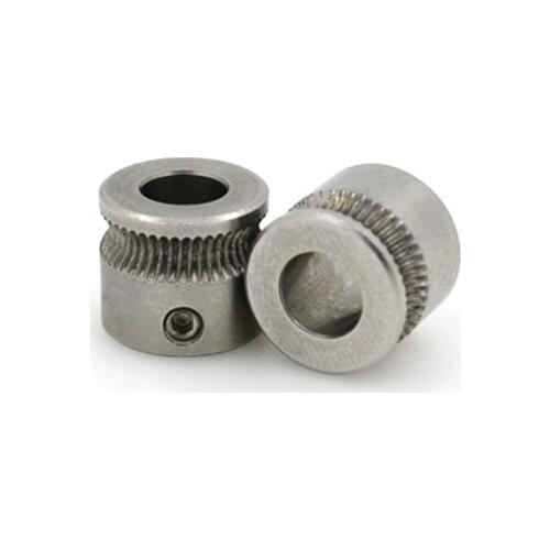 3D printer accessories extruder extrusion wheel Mk7 stainless steel inner hole 6.35mm extrusion gear