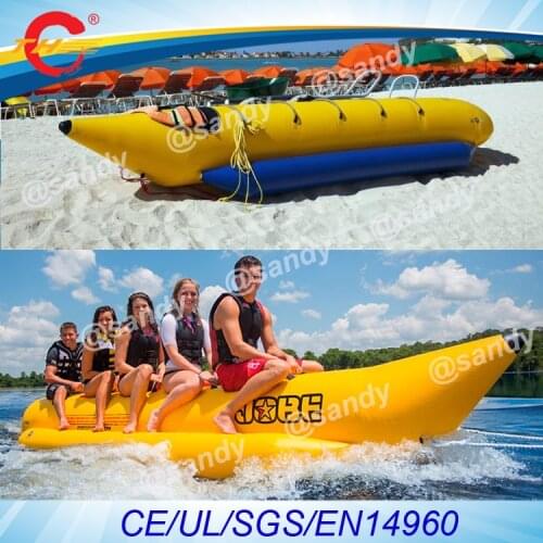 Free air shipping to door,Commercial Inflatable flying Banana Boat Towable Tube For Skiing On Water