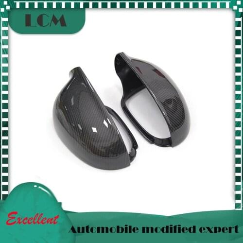 2003 2004 2005 2006 2007 2008 2009 For-Volkswagen-VW Golf 5 Replacement Style Real Carbon Fiber Body Side Rearview Mirror Cover