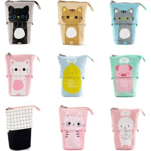 Pop-up Pencil Case Cute Multifunctional Pen Holder Stationery School Office Supplies