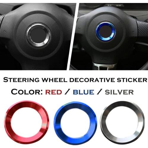 Decorative Stick Steering Wheel Rings Center Accessories Covers Case For Jetta Golf 6/7 Bora Sagitar Magotan CC Polo Car Styling
