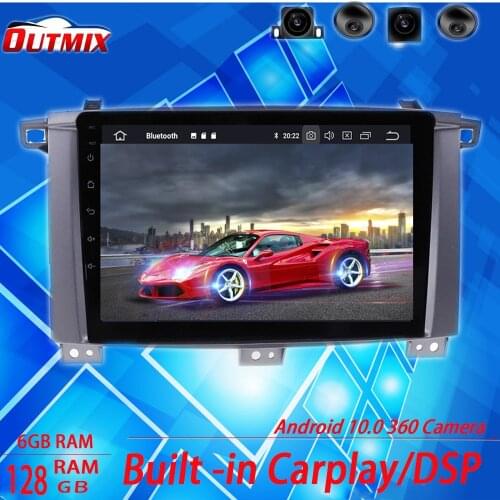 For Toyota Land Cruiser LC100 2002-2007 Android10.0 car DVD player GPS multimedia Auto Radio car navigator stereo receiver 128GB