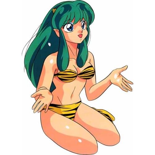 EARLFAMILY 13cm x 9.5cm for Car Urusei Yatsura Vinyl Car Stickers 3D Personality Decal Scratch-proof Windshield Trunk Decal