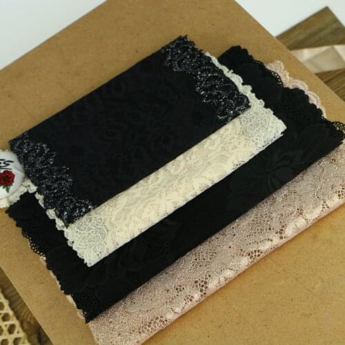 16-22cm wide Lace Trim for Ornaments Elastic Lace Stretch for Baby Girls Hair DIY Accessories