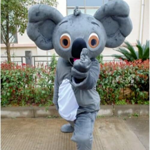Cartoon Koala Mascot Costume Happy Carnival Halloween Cosplay Performance Adult Use Birthday Party Advertising Parade Set