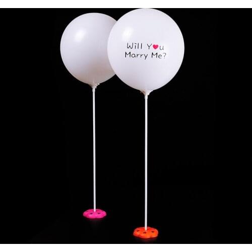 20pcs 32cm Latex Balloon Sticks White PVC Rods for wedding Balloons Holder Sticks with Cup birthday Party Decoration Accessories