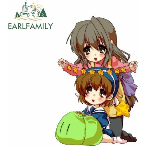 EARLFAMILY 13cm x 8.5cm For Cartoon Car Stickers Waterproof Decal Car Styling Waterproof Scratch-Proof Sunscreen Decoration