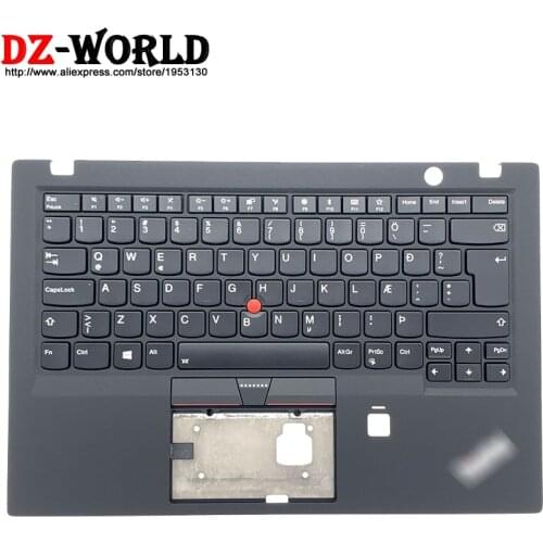 New Original Palmrest Upper Case With Icelandic Backlit Keyboard for Lenovo Thinkpad X1 Carbon 5th Gen Laptop C Cover 01LX517