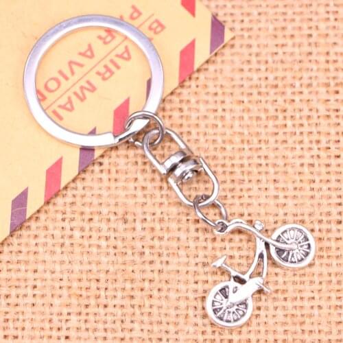 New Fashion Keychain 26x18mm bicycle bike Pendants DIY Men Jewelry Car Key Chain Ring Holder Souvenir For Gift