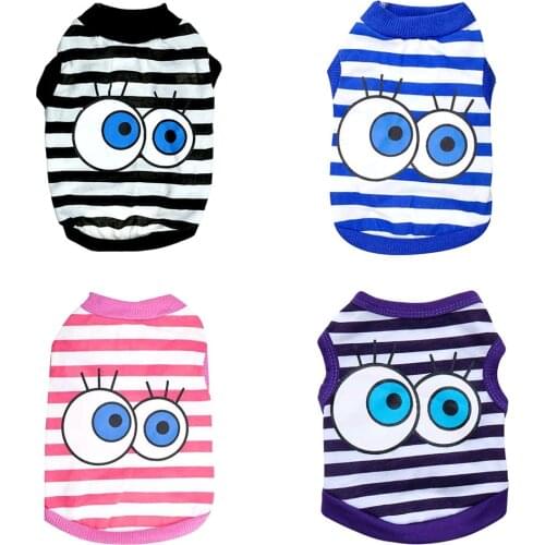Dog Clothes for Spring And Summer Pet Cat Costume Dog Vest Shirt Pet Clothing For Small Medium Dogs Pet Cat Vest Cotton T-Shirt