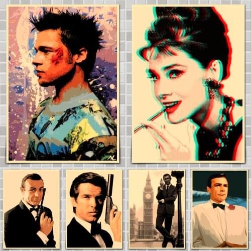 Movie Pop Art Poster Wall Stickers For Home Room Bar Decor Art