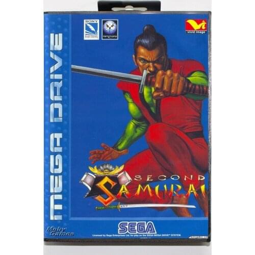Samurai The Second 16bit MD Game Card For Sega Mega Drive/ Genesis with Retail Box