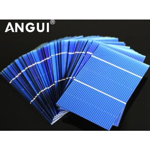 50pcs/lot 125 156 Solar Cells Panel DIY Charger Polycrystalline Battery Charge 5V 6V 12V Silicon Sunpower 5/6 inch Mono Poly