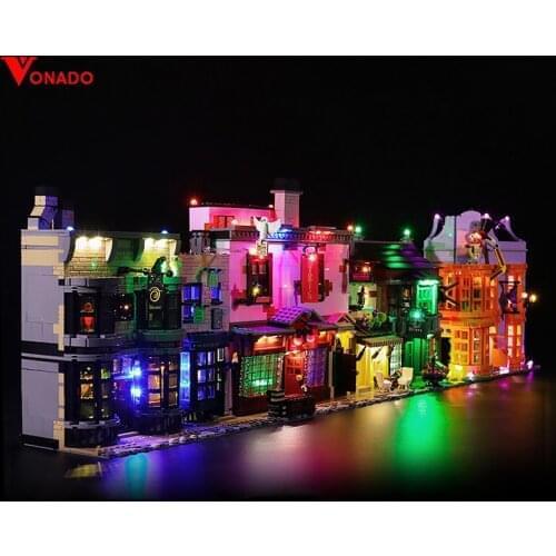 Led Lighting Kit For Diagon Alley 75978 (led Included Only, No Kit) -remote Control /classic/sound Light Version