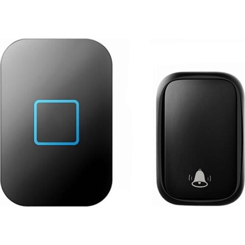 Home Intelligent NO Battery Self-powered Wireless US EU UK Plug Waterproof Chimes Door Call Bell 1 Button 1 Receiver Doorbell