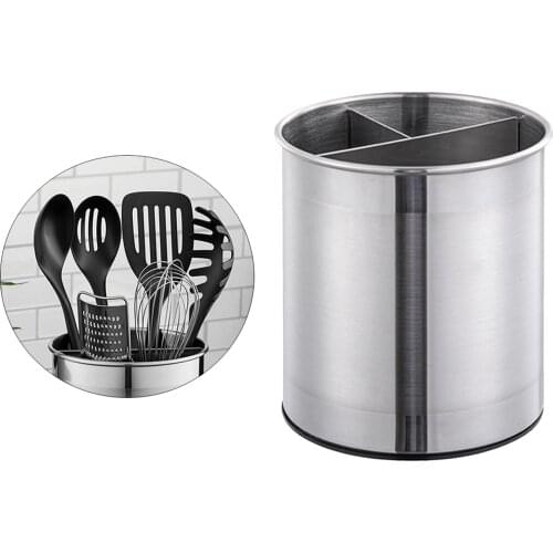 Rotating Tableware Storage Bucket Utensil Holder for Knife Spoons Chopsticks