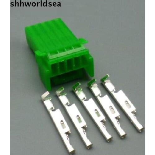 Worldgolden 5/30/100sets Direction of automobile power plugs 5 pin wire automotive connectors IL-AG5-5S-S3C1 for honda