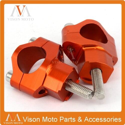 Billet HandleBar Risers Bar Mount Clamp For KTM 1 1/8" 125-530 SX SXF EXC EXCF XCF XC Dirt pit Bike Motocross Enduro Supermoto