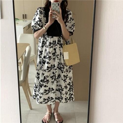 Alien Kitty Embroidery Florals Chic Femme Fashion 2021 Robe Prom Elegant Loose Summer Plus Size Casual Long Dresses Vestidos