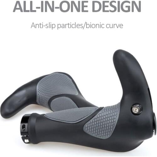 1 Pair Ergonomics Bicycle Silicone Handlebar Grips TPR Rubber Handle MTB Cycling Hand Mountain Bike Grip Grippings With Wrench