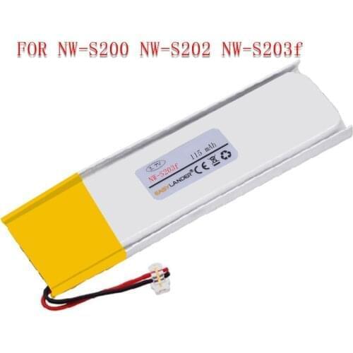 3.7V 115mAh Rechargeable Li Polymer Li-ion Battery For SONY MP3 NW-S200f NW-S202f NW-S203f NW-S205f battery 331059 301060