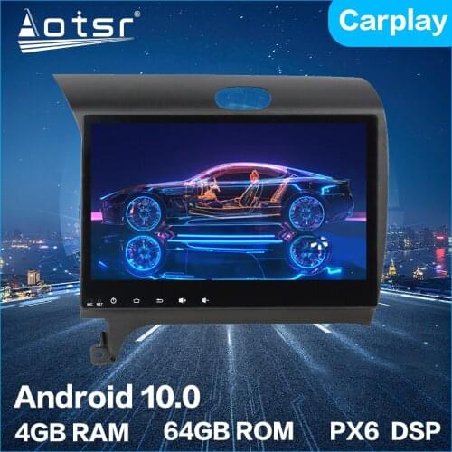 Aotsr Android 10.0 4+64G Car Radio Player GPS Navigation Car Stereo HD Multimedia Unit For Kia CERATO K3 FORTE 2013+ DSP Carplay