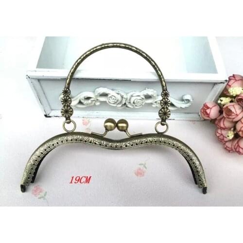 Free Shipping-1PCS Women Bag Metal Frame Kiss Clasp Lock Handle DIY Handmade Bag Parts Accessories 19cm x 16cm J2584