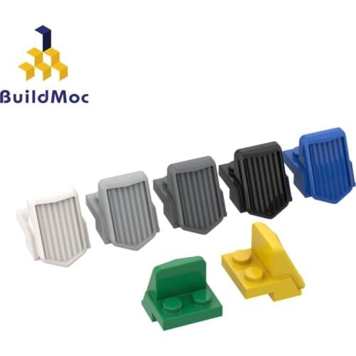 BuildMOC 50946 1 x 2 x 2 2/3 inclined grille 10885 For Building Blocks Parts DIY Construction Creati