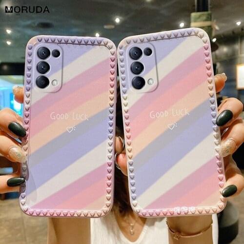 3D Heart Frame Cartoon Pattern Case for Samsung A52 A72 A32 A11 A12 A51 A71 Galaxy Note 10 Lite S20 FE J2 J7 Prime A20S Fundas