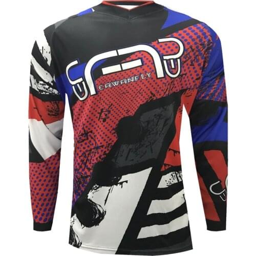 CAWANFLY Motocross Jersey Maillot Ciclismo Hombre Dh Downhill Jersey Off Road Mountain Long Sleeve Mtb Jersey