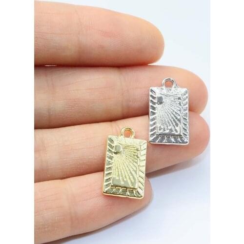 Eruifa 20pcs 10*15mm Sun Gold/Silver Plated Bee Zinc Alloy Charms Pendant Jewelry DIY Necklace Bracelet Earrings 2 Colors