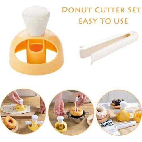 Donut Fondant Mold Plastic Cake Chocolate Making Mould Non-stick Kitchen Pastry Baking Tool