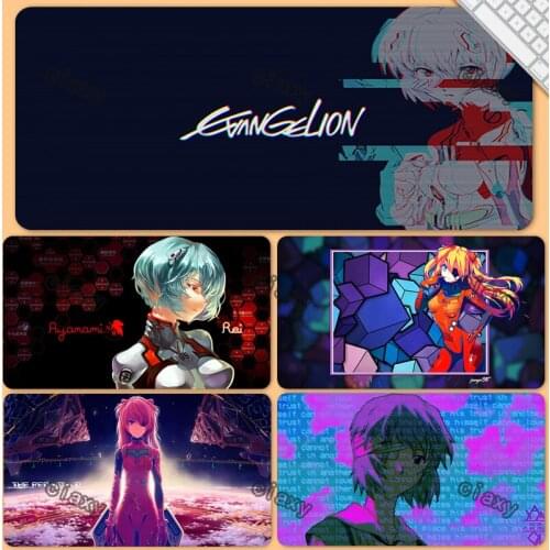 Mause Gamer Girl Evangelion Computer Accessories Mouse Carpet For Office Hot Pad for Mouse and Keyboard PC Gamer Cabinet Deskmat
