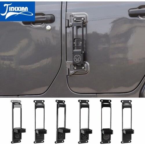 MOPAI Car Door Steps Climbing for Jeep Gladiator JT 2018+ Car Door Hinge Foot Rest Pedal Peg for Jeep Wrangler JK JL 2007-2020