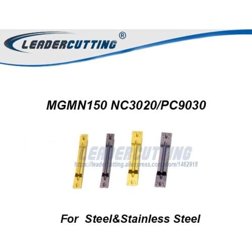MGMN150 NC3020 NC3030 *10pcs cutting blade Grooving carbide inserts for MGEHR/MGIVR,1.5mm Width Grooving Inserts, for Steel