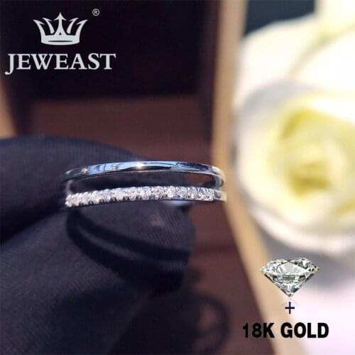 Natural Diamond 18K Gold Pure Gold Ring Beautiful Gemstone Ring Good Upscale Trendy Classic Party Fine Jewelry Hot Sell New 2020