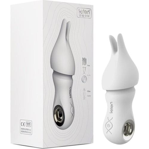 Leten Rabbit Mini Bullet Vibrator Nipple Clit Massage Vibrating Jump Egg 10 Speed Clitoris Stimulator Erotic Sex Toys For Woman
