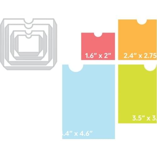 Pockets Metal Cutting Dies Scrapbook Diary Decoration Embossing Template Stamps Stencil DIY Greeting Card 2021 NEW Arrive