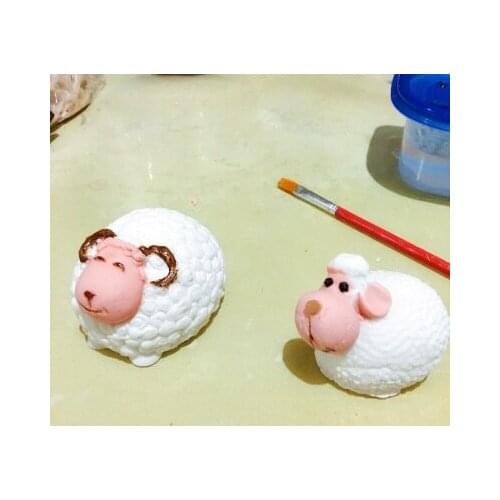 Cartoon sheep series chocolate molds fondant cake decoration mold silicone soap