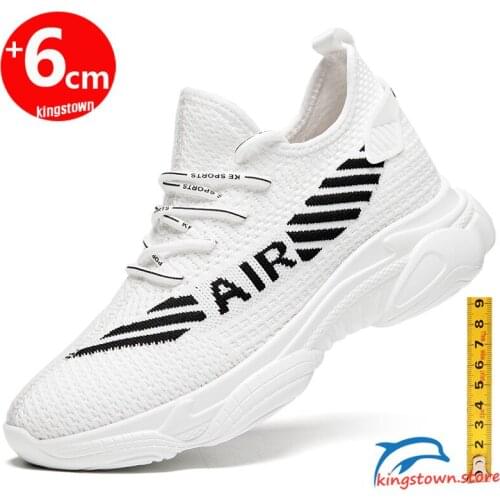 Sneakers Men Elevator Shoes Height Increasing Sports Height Increase Insole 6cm Basketball Outdoor Leisure Shoes