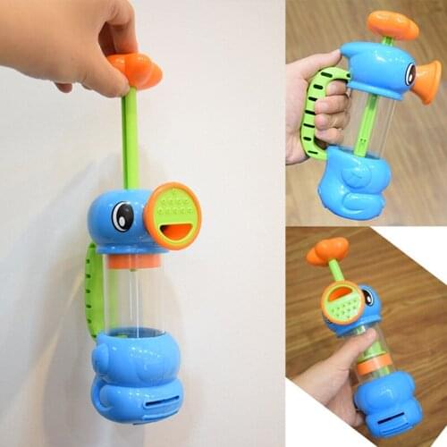 New Funny Hippocampal Shape Baby Shower head Bath Toys Water Sprayer Seahorse Pump replace Shower bath accessories