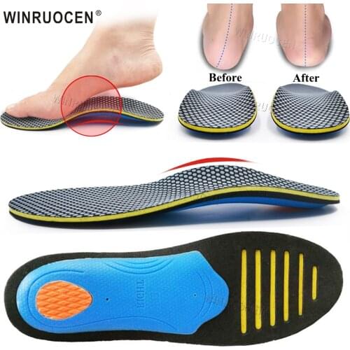 WINRUOCEN Orthopedic Insoles Flat Foot Health X/O Type Leg For Plantar Fasciitis Feet Care Insoles Women Men Shoes Insert Pad