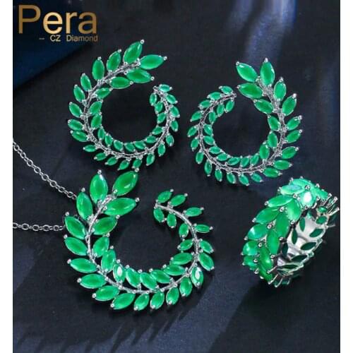 Pera CZ Jewelry Sets