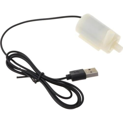 Micro Mini Submersible Water Pump Fish Tanks Aquarium Usb Powered DC 5V 2-3L/min E15B