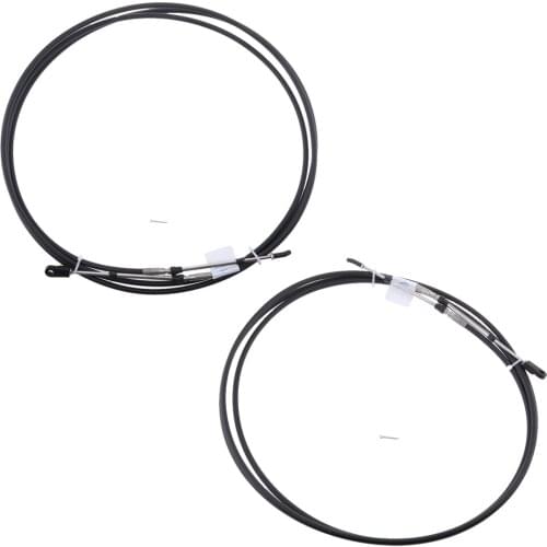 2pcs Throttle Shift Remote Control Box Cable for Yamaha Marine Outboard 21 FT